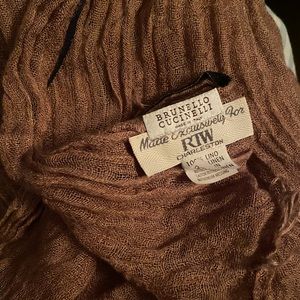 Brunelleschi Cucinelli linen scarf